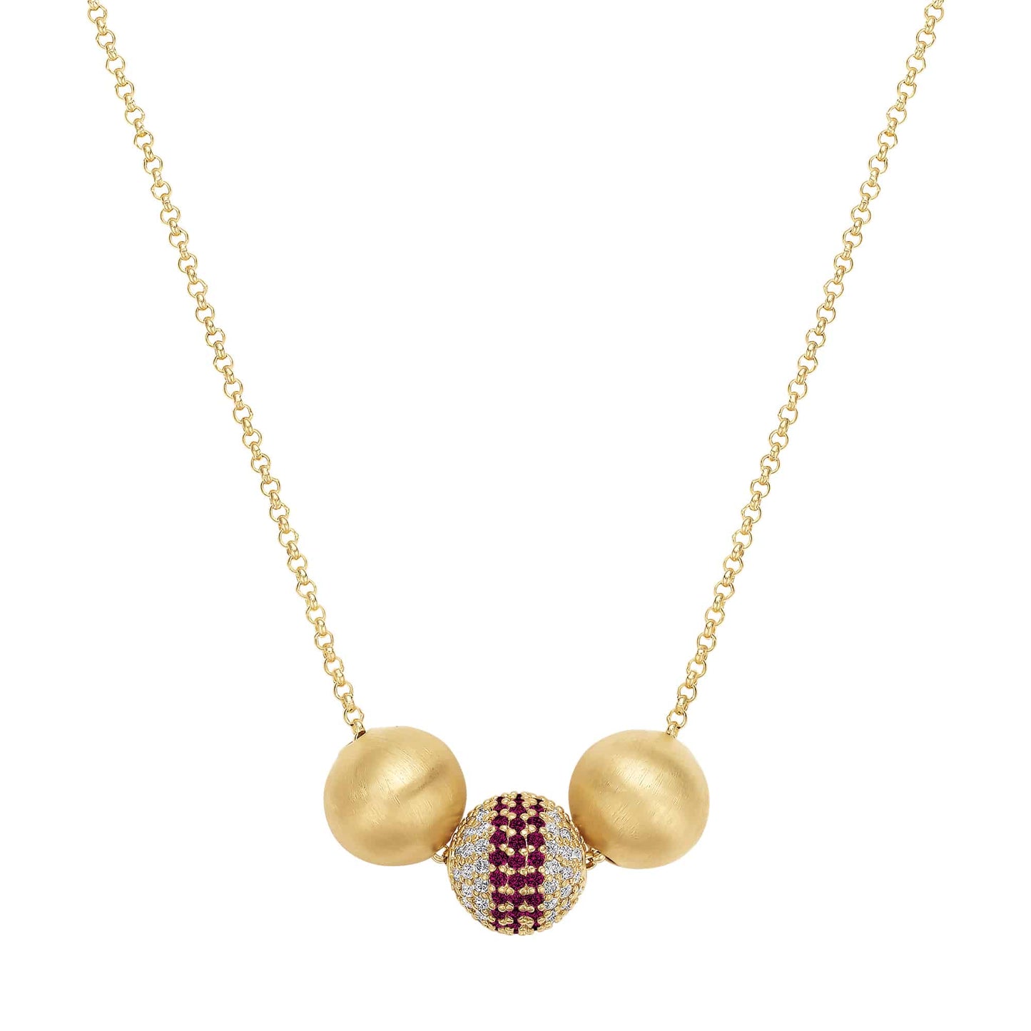 Cameo Fine Multi Ball Necklace - P4290