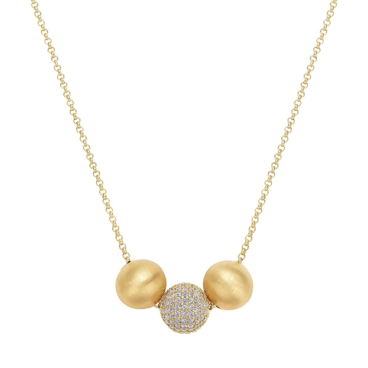 Cameo Fine Multi Ball Necklace - P4290