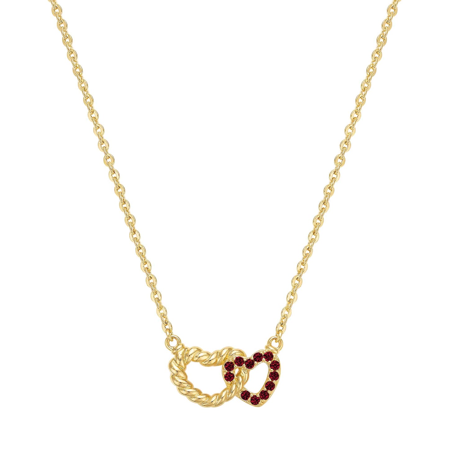 Cameo Mini Intertwined Hearts Pendant - P4293