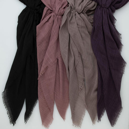 Tal New Solid Pretied Fringe Scarves - Tal-86-AYR