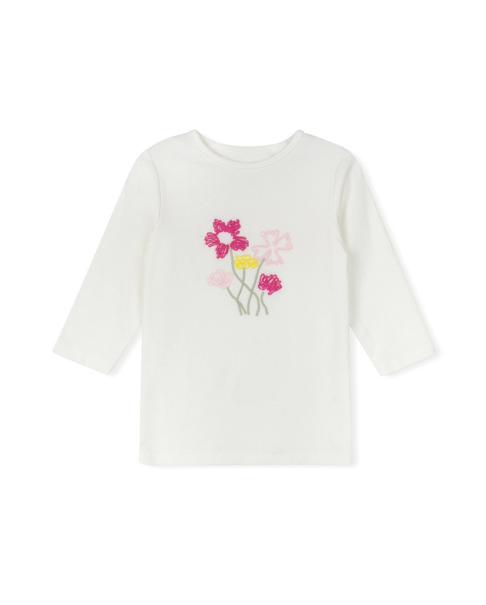 Phil and Phoebe Haven Embroidered Detailed T-Shirt Set - C-25218