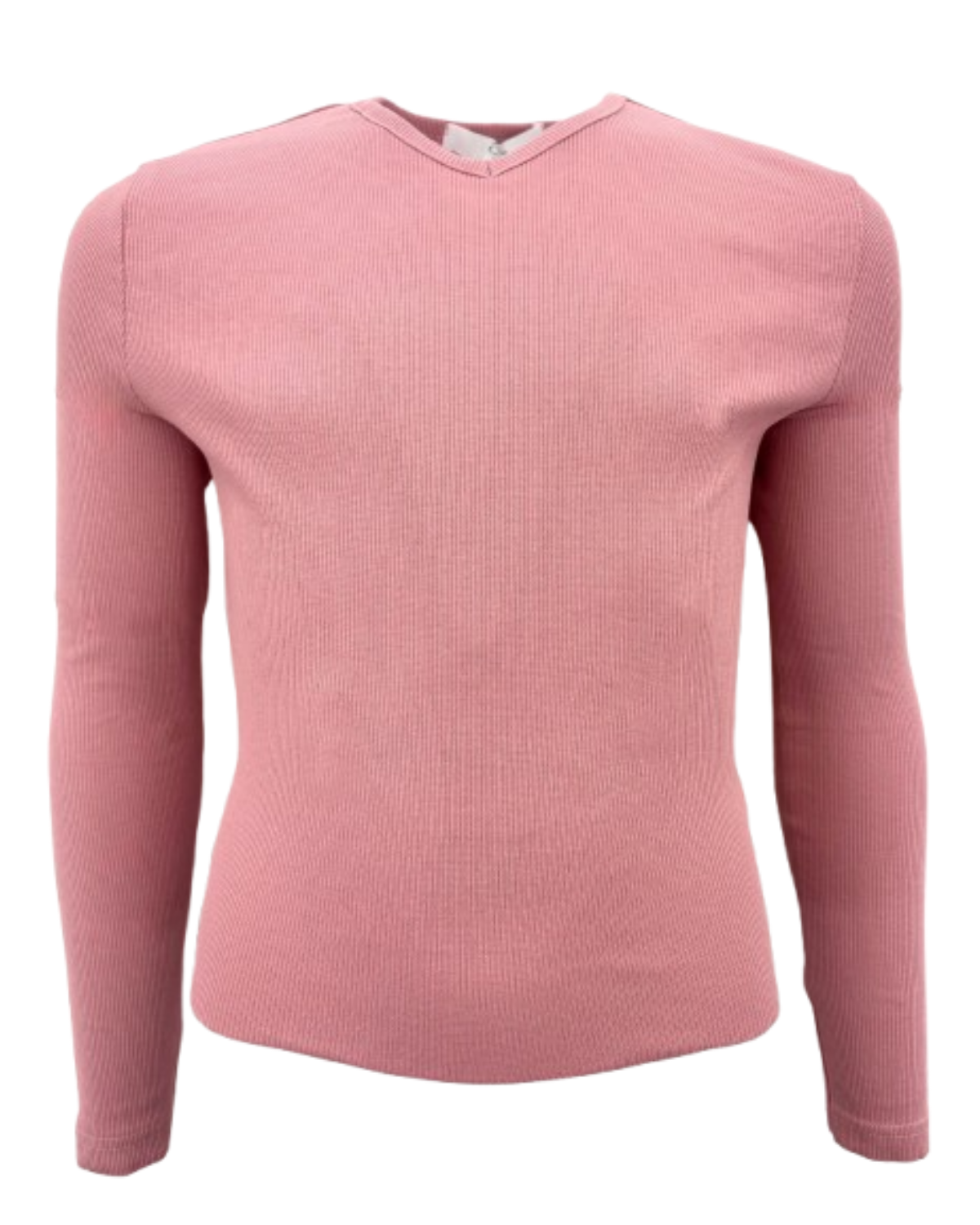 Mini Pops Ladies Ribbed V Neck - S101