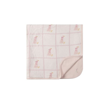 MiniMoi Girls Sitting Goose Blanket - IJT10417