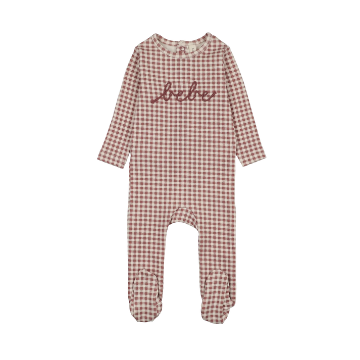 Lilette Gingham Bebe Footie - LTF26LS104F