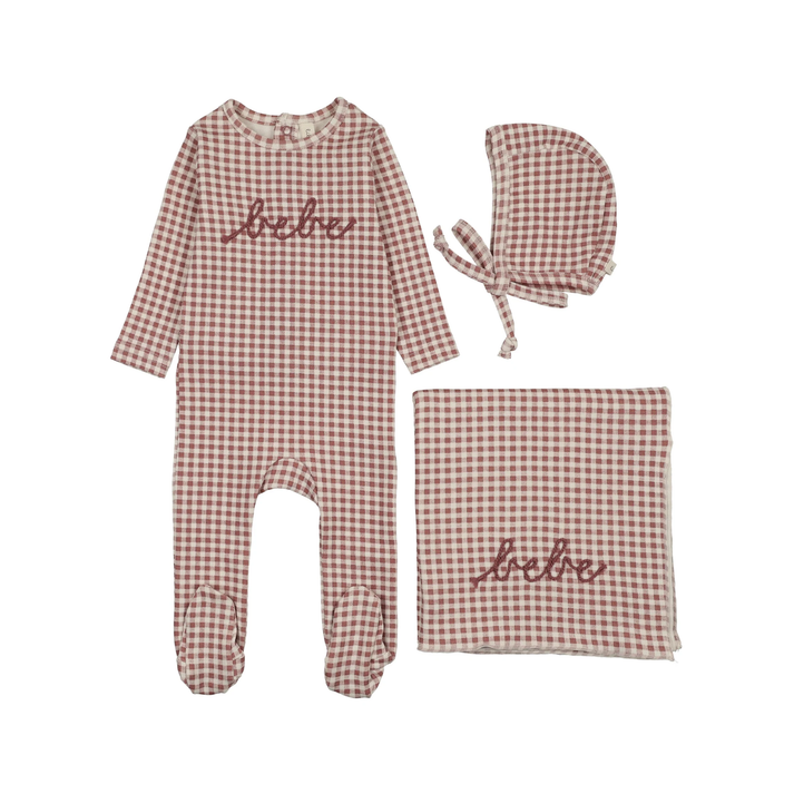 Lilette Gingham Bebe Layette Set - LTF26LS104