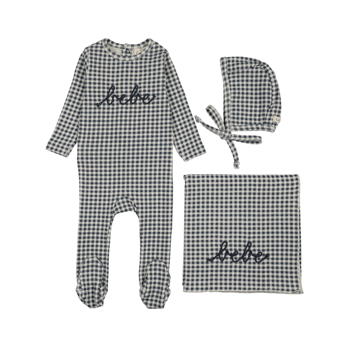 Lilette Gingham Bebe Layette Set - LTF26LS104