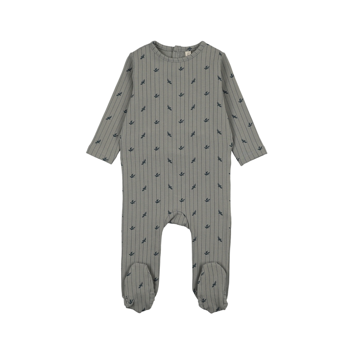Lilette Stripe Print Footie - LTF26FS202FS