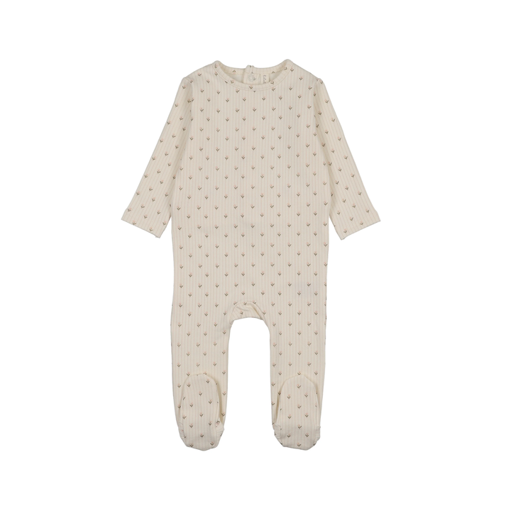 Lilette Stripe Print Footie - LTF26FS202FS