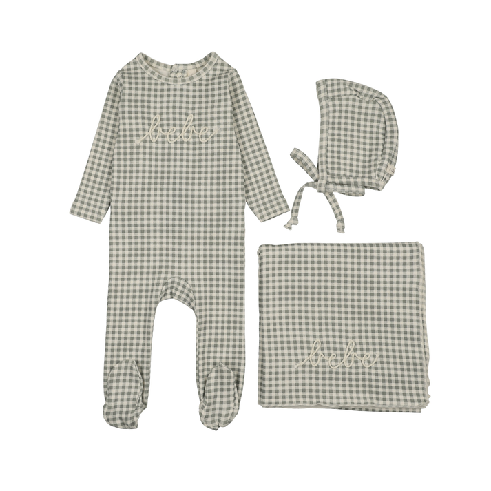 Lilette Gingham Bebe Layette Set - LTF26LS104
