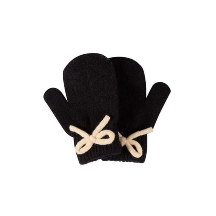 Memoi Sweet Knit Bow Mittens - MKA-214