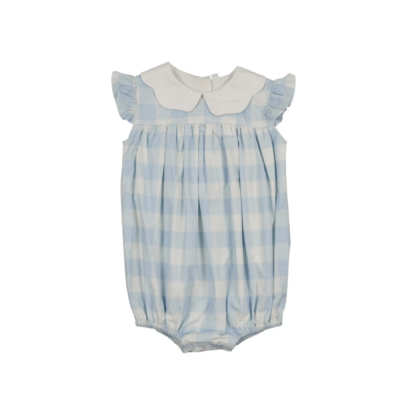 Bonjoy Shabbos Plaid Romper - BTSS26010BR