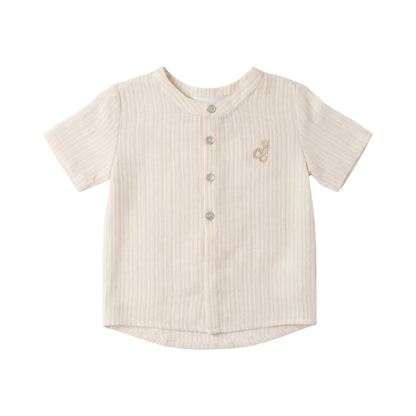 Charlotte & George Shirt In Cotton Striped Fabric - SB6CP7387SH