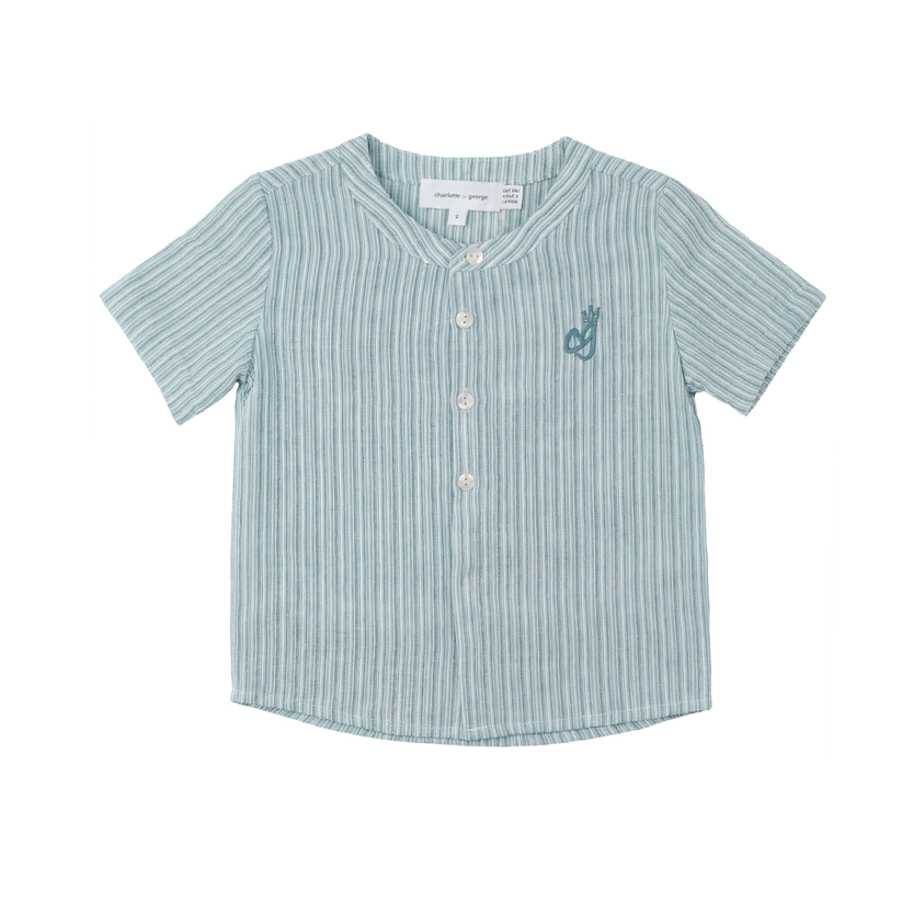 Charlotte & George Shirt In Cotton Striped Fabric - SB6CP7387SH