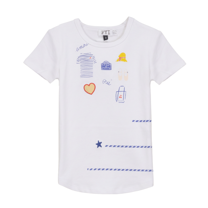 FYI Top With Multi Print At Front - SB6CP7322T