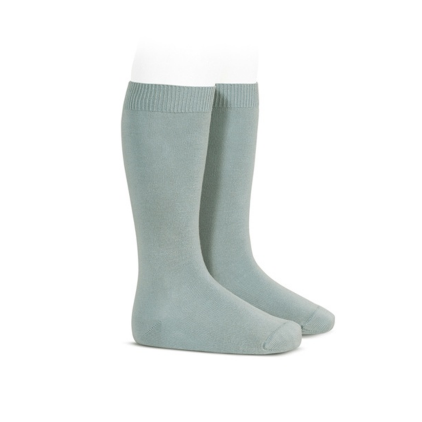 Condor Flat Cotton Knee Socks 756 Dry Green - 2019/2
