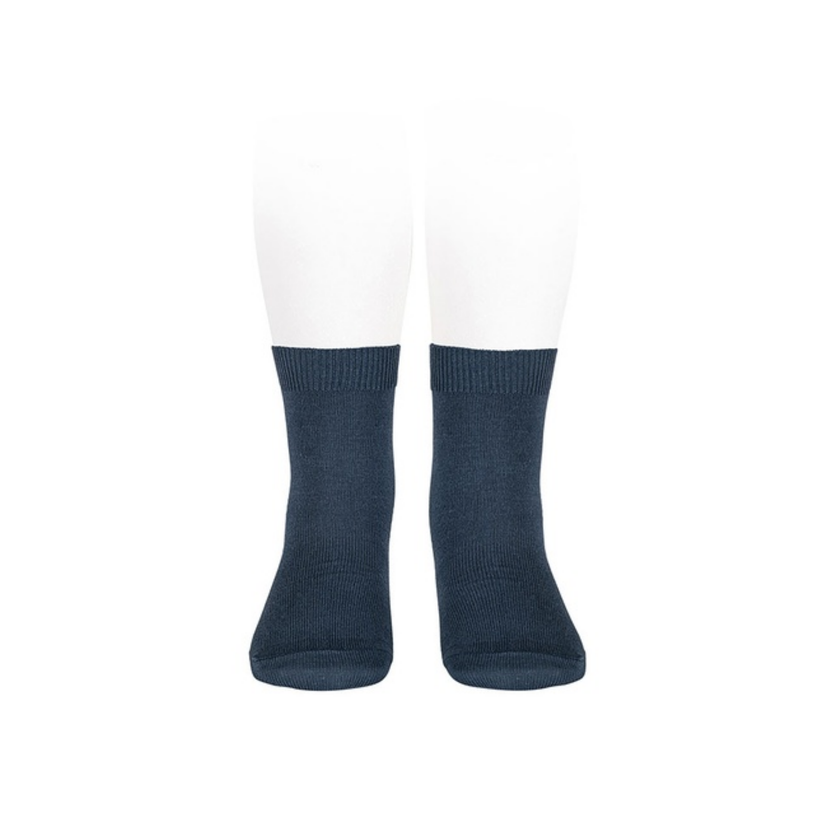 Condor Flat Cotton Crew Socks 484 Deep Ocean - 2019/4