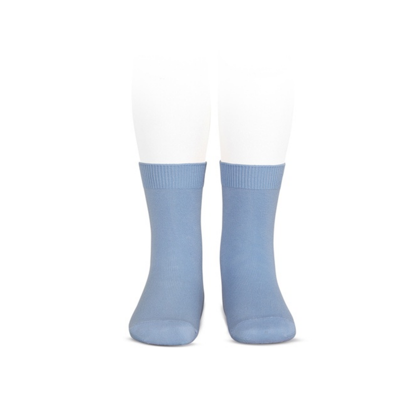 Condor Flat Cotton Crew Socks 446 Blue - 2019/4