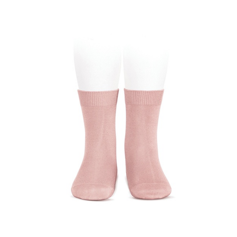 Condor Flat Cotton Crew Socks 526 Mauve - 2019/4