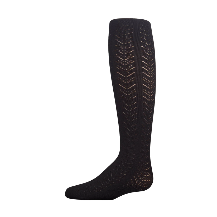 Memoi Multi Chevron Drop Stitch Tights - MKF-4094