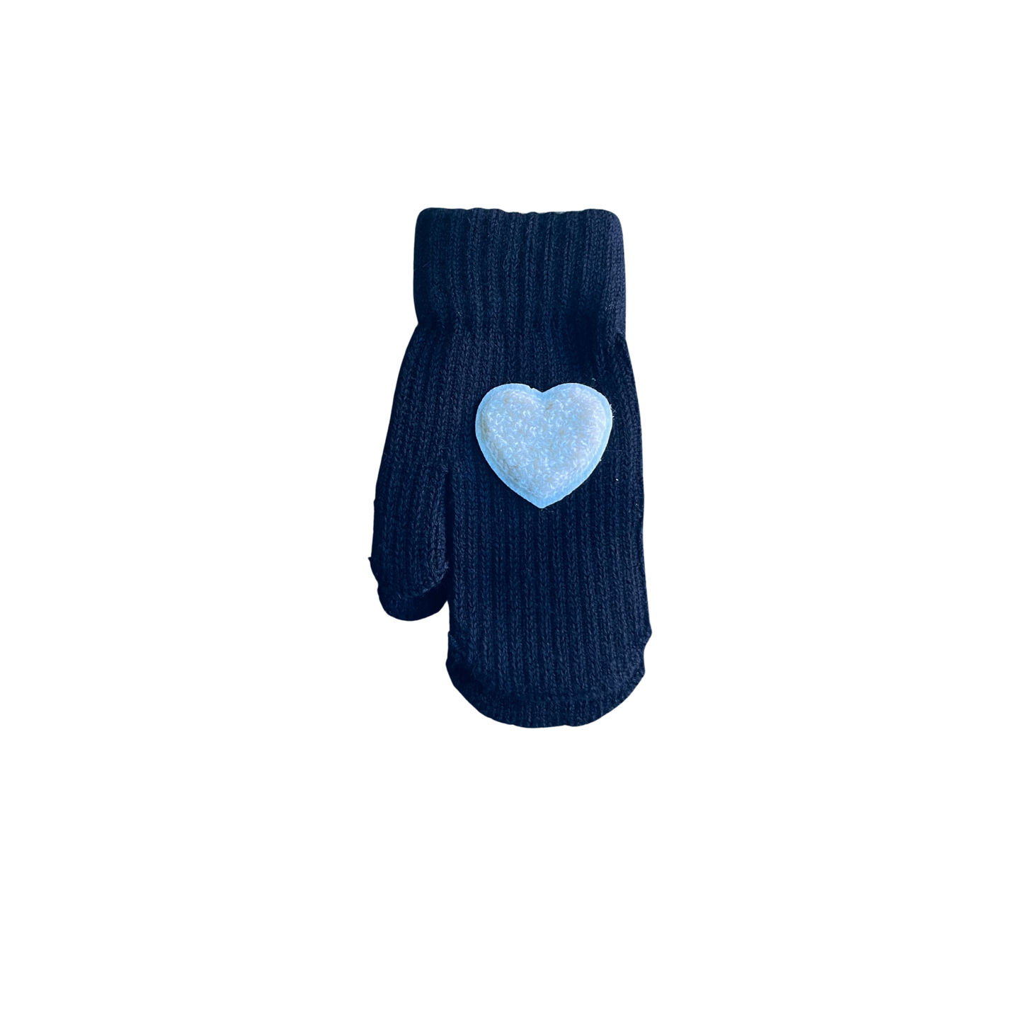 Mini Pops Mitten With Sherpa Heart Patch - DM101
