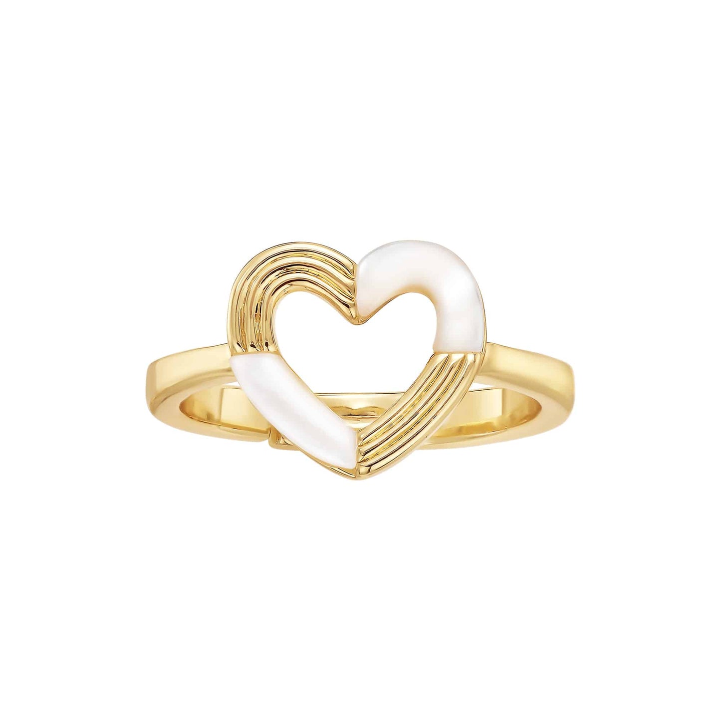Cameo Patternblock Heart Ring - R3100