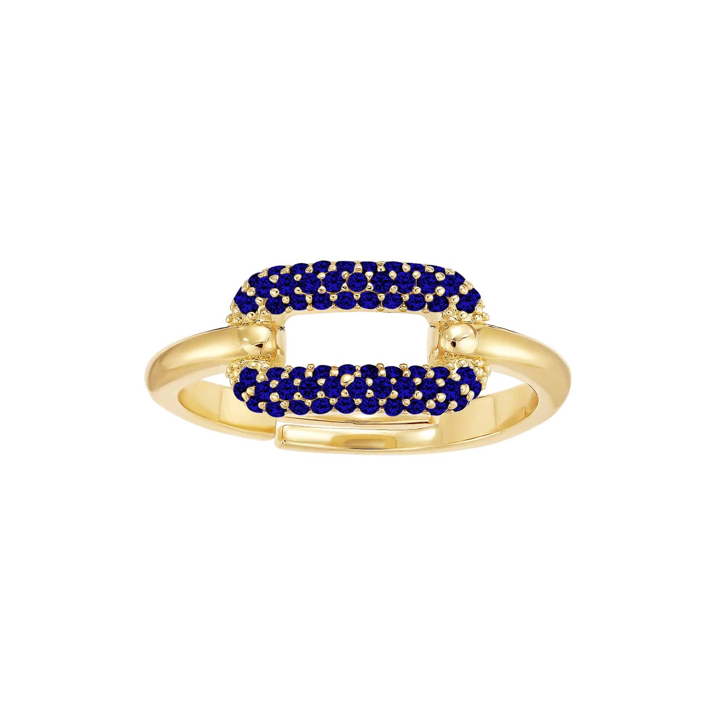 Cameo Clamped Rectangle Ring - R3103