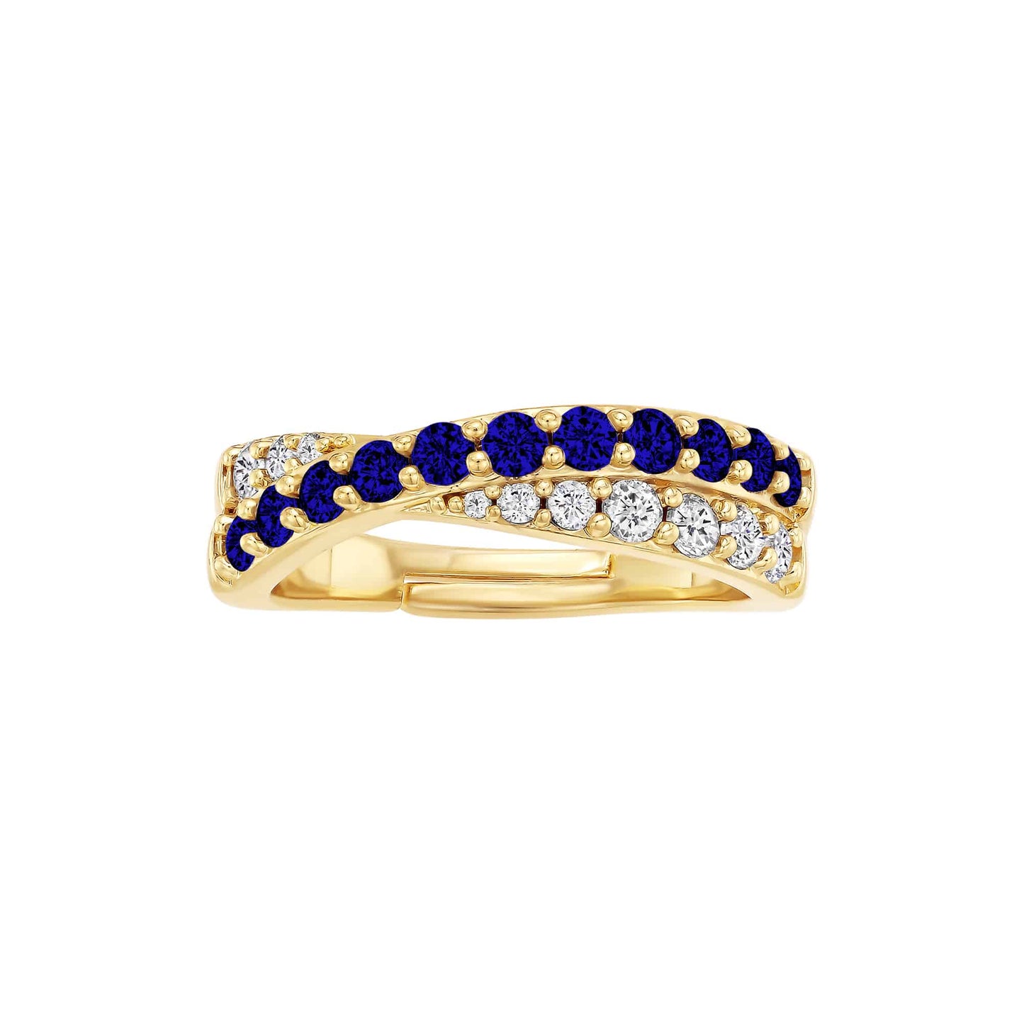 Cameo CZ Crossover Ring - R3110