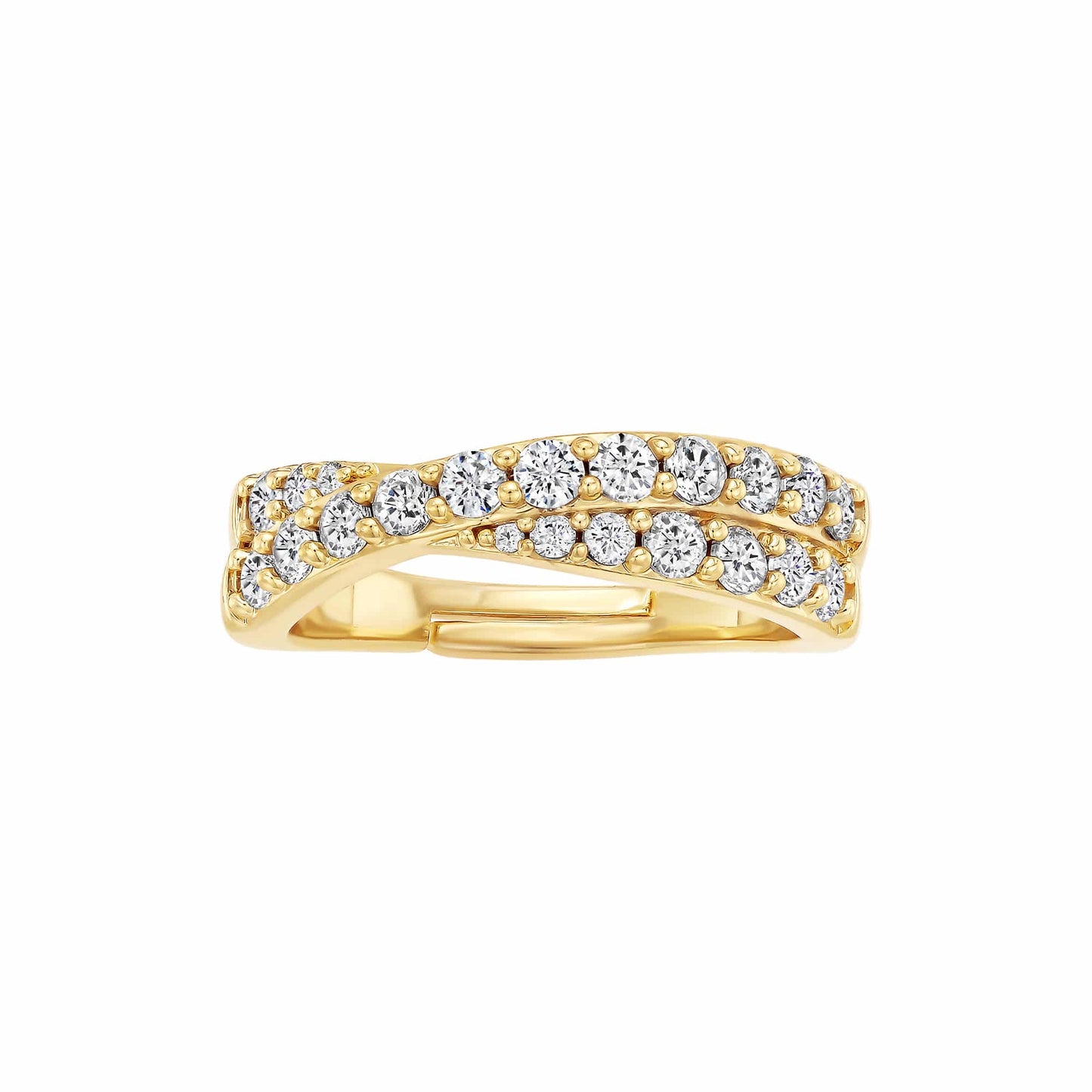 Cameo CZ Crossover Ring - R3110