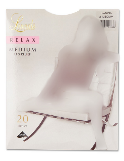 Fit & Shape Relax 20 Denier Satin Matte Pantyhose