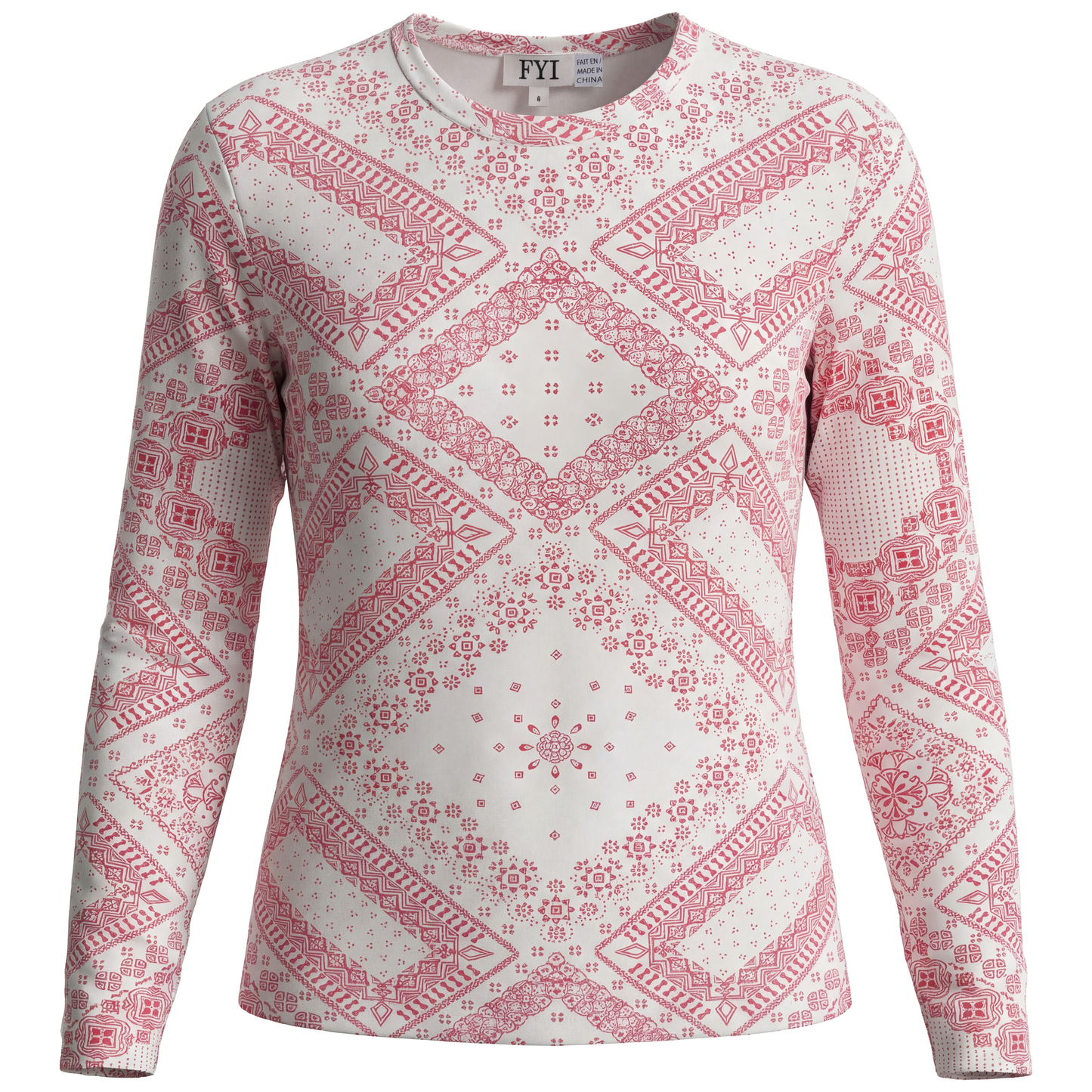 FYI Top With Mosaic Tile Print - SB6CP7331A