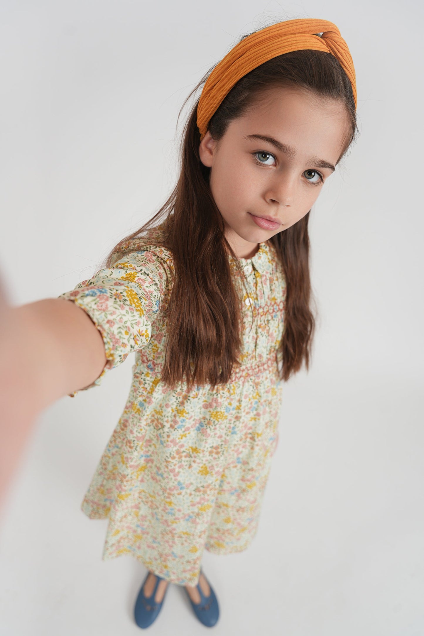 Clô Multi Flower Print Dress With Front Mocking - SB6CP7416D