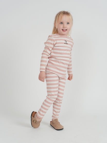Whipped Cocoa 2x2 Rib Striped 2 Pc - SB6CY2977EG