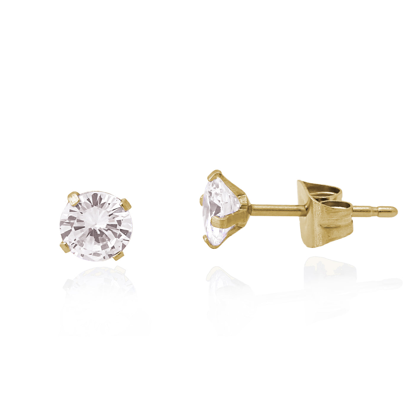 Cameo Medical-Grade Titanium Diamond Stud Earring - SE2154