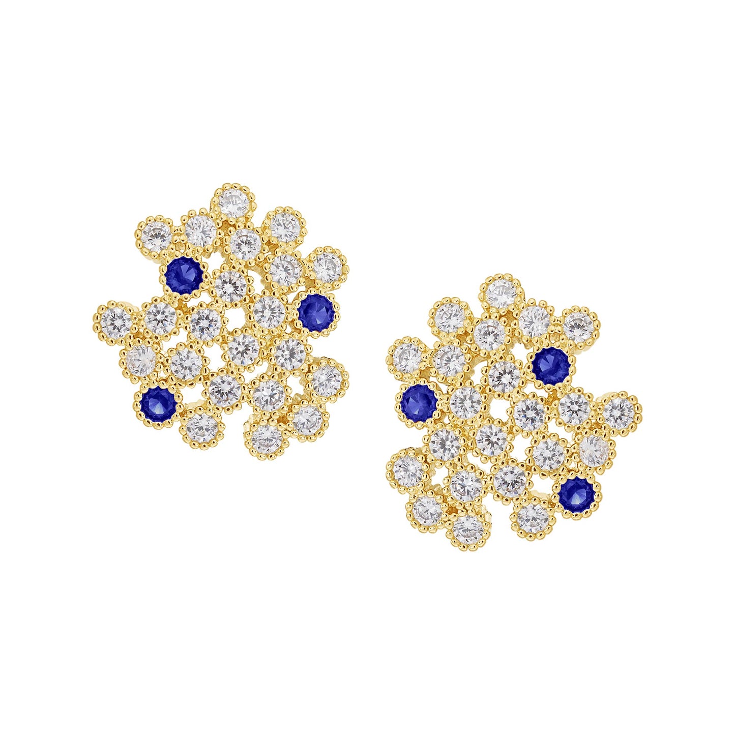 Cameo Stone Splash Stud Earring - SE2080