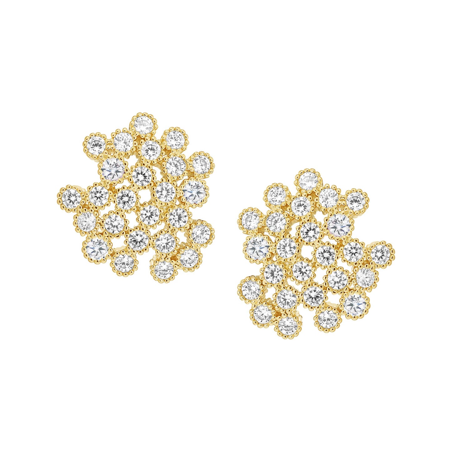 Cameo Stone Splash Stud Earring - SE2080