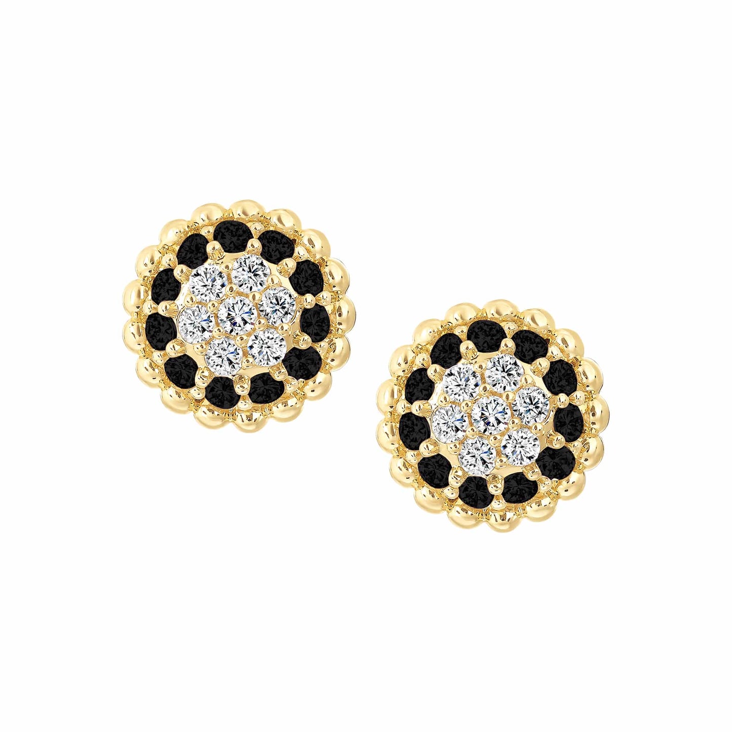Cameo Chic Pave Dome Stud Earring - SE2166