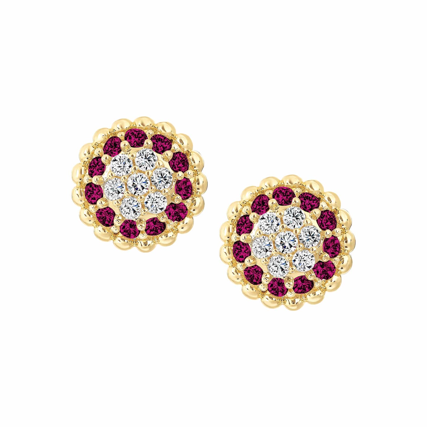 Cameo Chic Pave Dome Stud Earring - SE2166