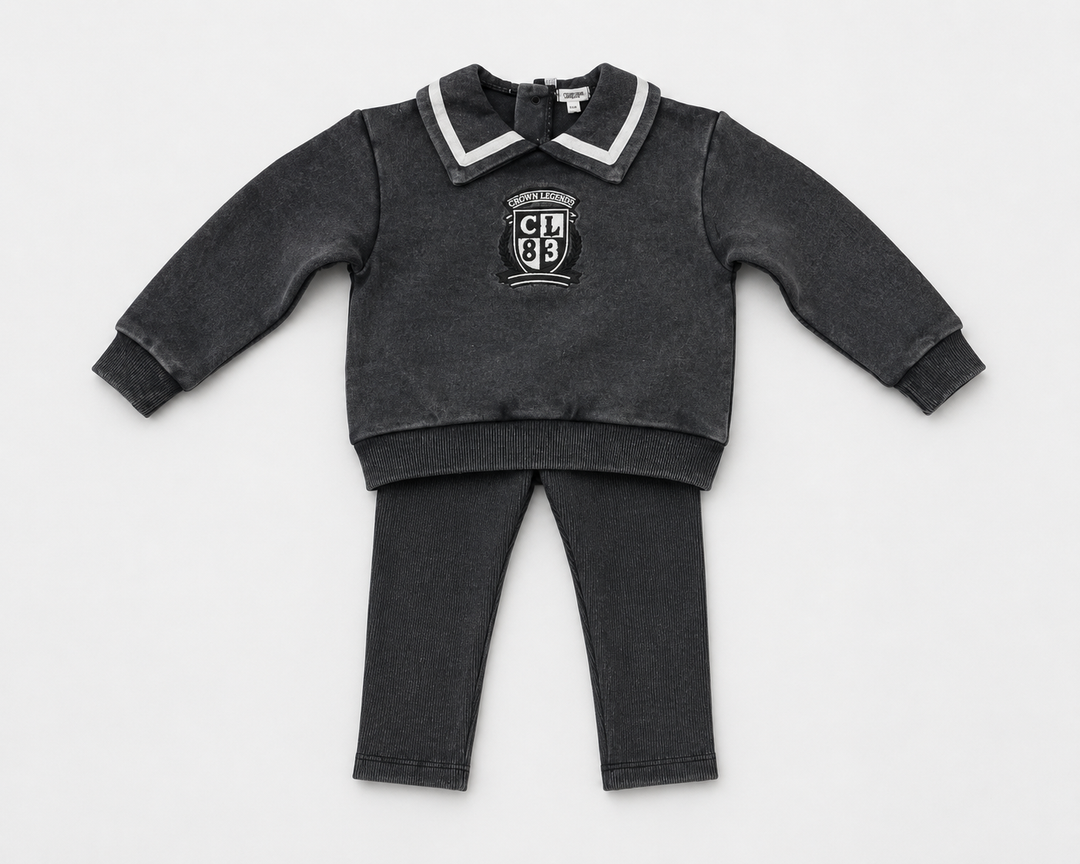 Bonjoy Black Wash Sweatset - SW26010GSET