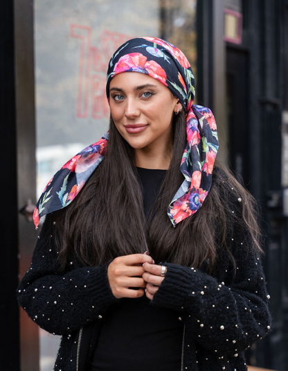 Tal Red Anemone Headscarf - Tal-63-AYR