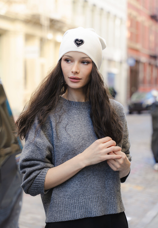 Tal The Gunmetal Heart Beanie - Tal-37-AYR