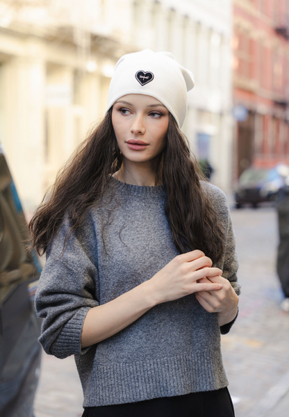 Tal The Gunmetal Heart Beanie - Tal-37-AYR