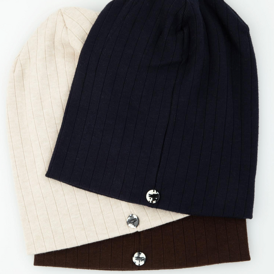 Tal Cashmere Wide Ribbed Beanie - Tal-124-AYR