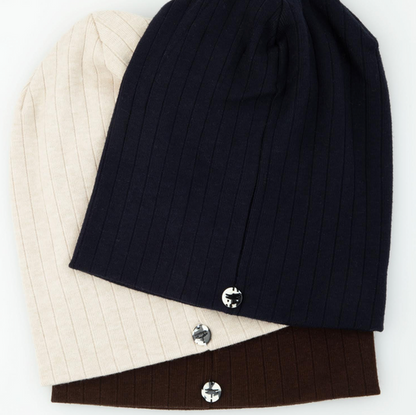 Tal Cashmere Wide Ribbed Beanie - Tal-124-AYR
