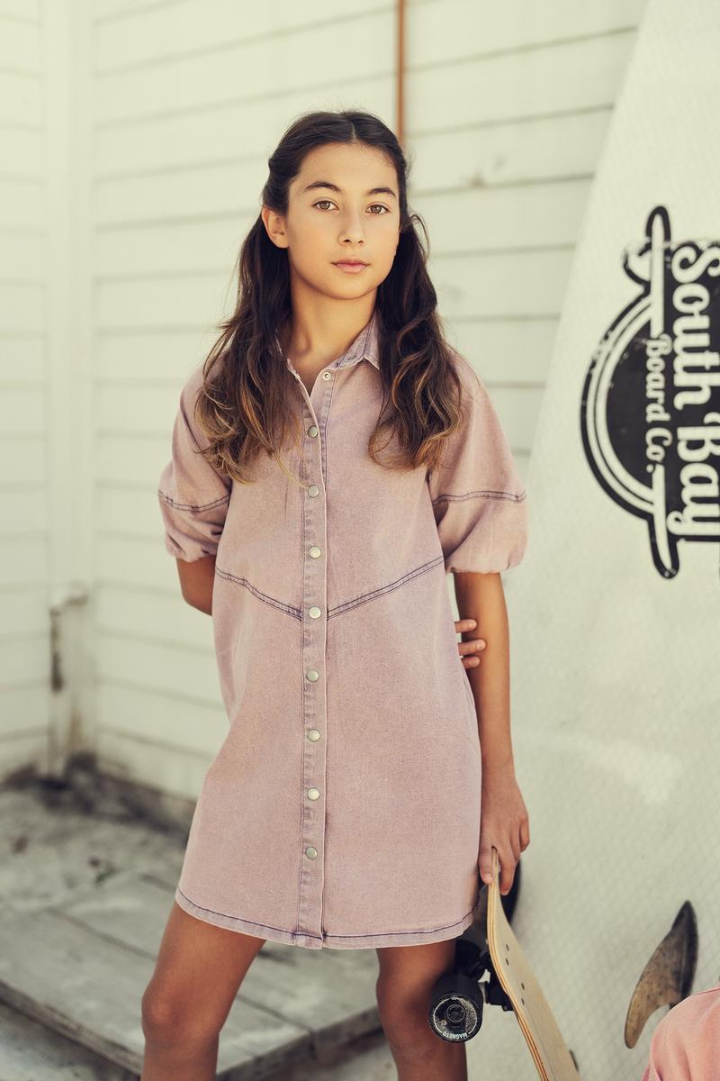 Teela Colored Denim Dress - 20-270A