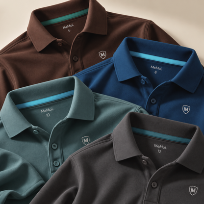 Memoi Boys Long Sleeve Polo Shirt - Mbp-001