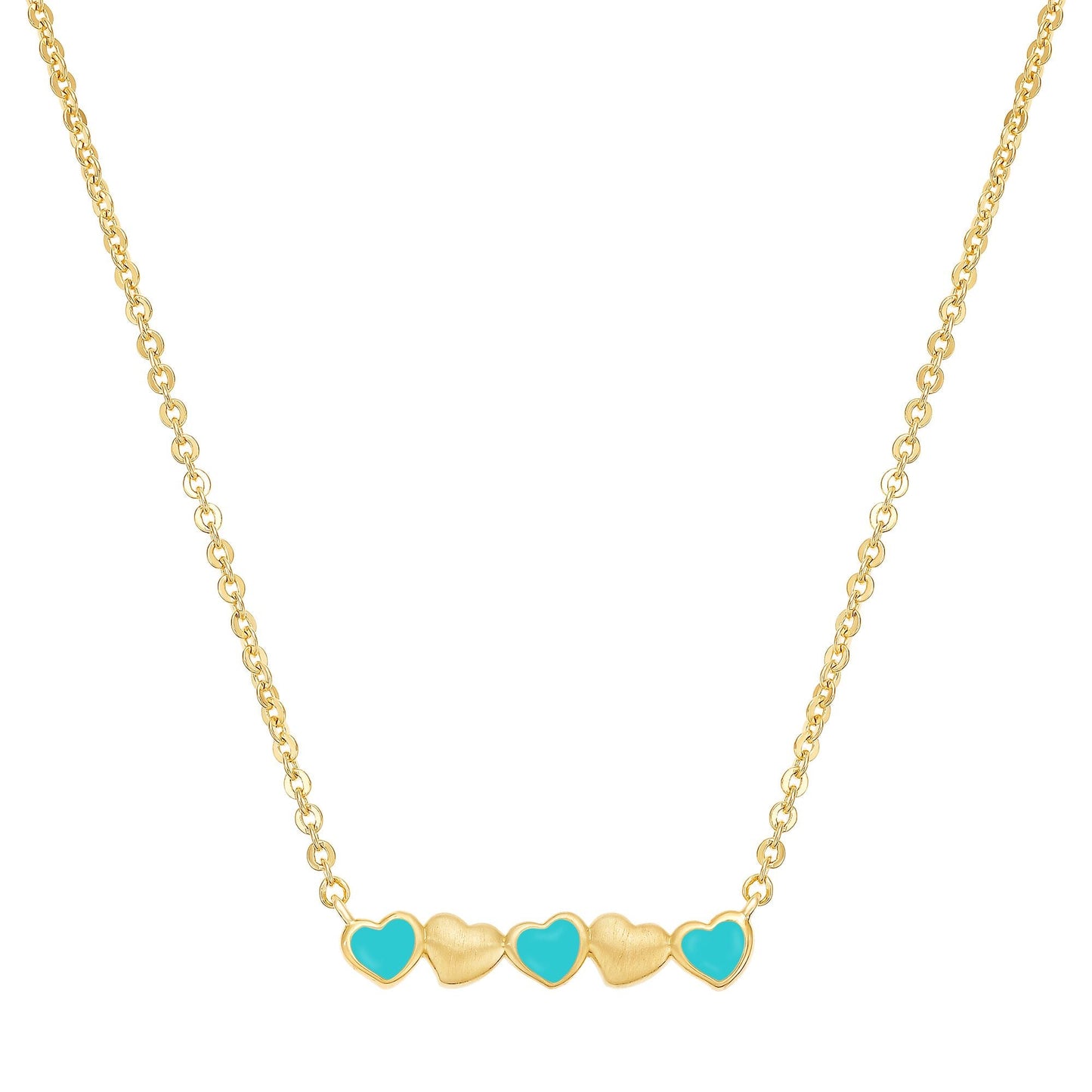 Cameo Leaning Hearts Bar Pendant - P4283