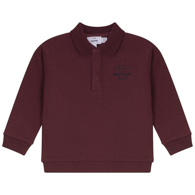 Jolie Capri Boys French Fleece Spandex Polo Sweatshirt - WB6CY3063TB