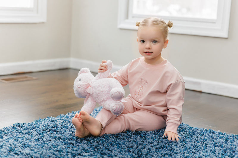 Bonjoy Gingham Teddy Sweatset - WS262010SET
