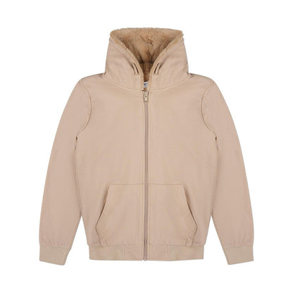 Memoi Mens Faux Fur Zip Up Hoodie - MMJ-005