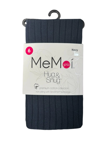 Memoi Hug & Snug Cotton Ribbed Tights - MK-342